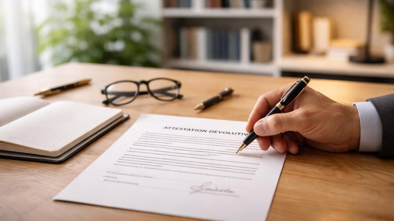 découvrez ce qu'est une attestation dévolutive et tout ce que vous devez savoir avant de signer ce document important. guide complet et conseils pratiques.